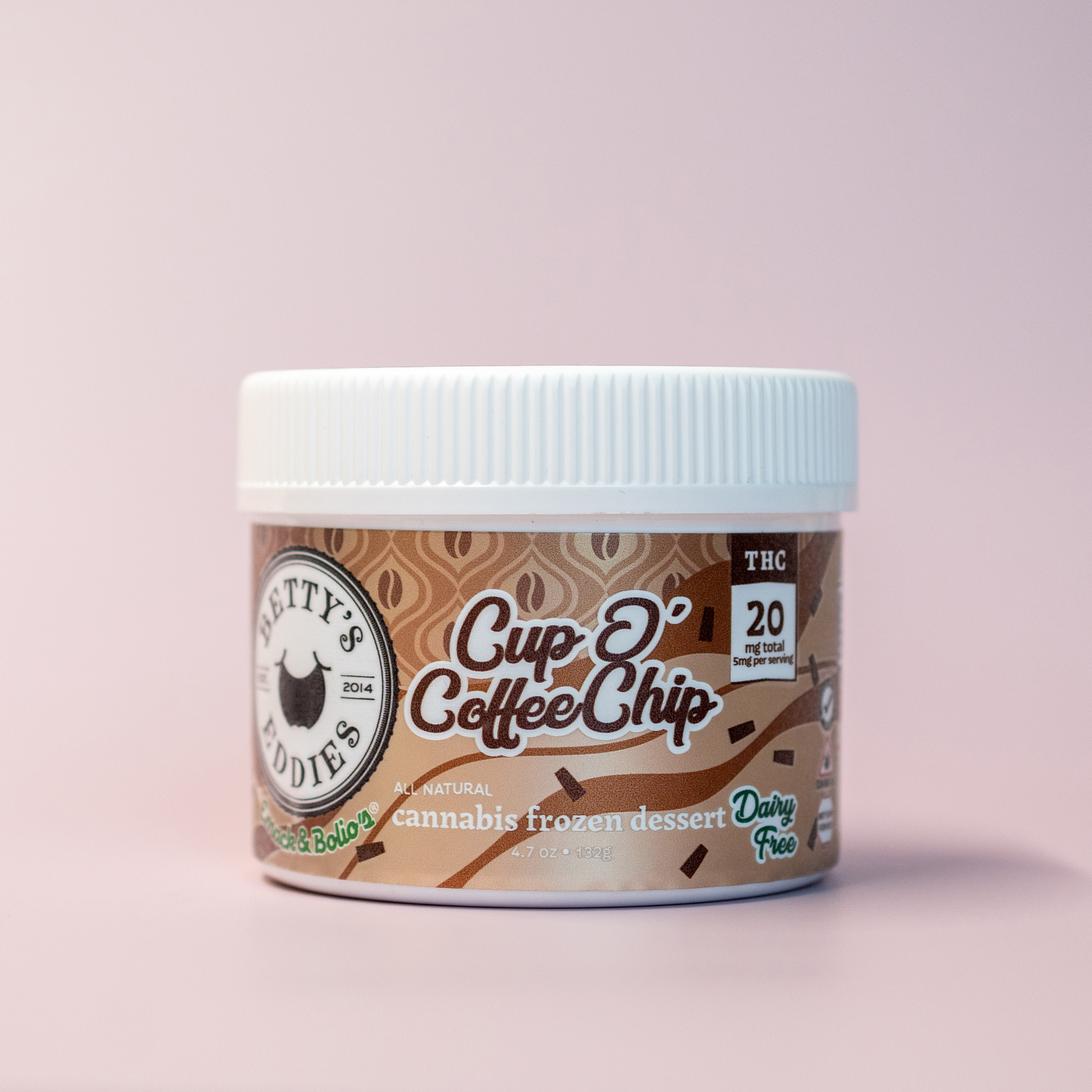 Photograph of product: Betty's Eddies | Vegan Coffee Chip | 20mg Ice Cream