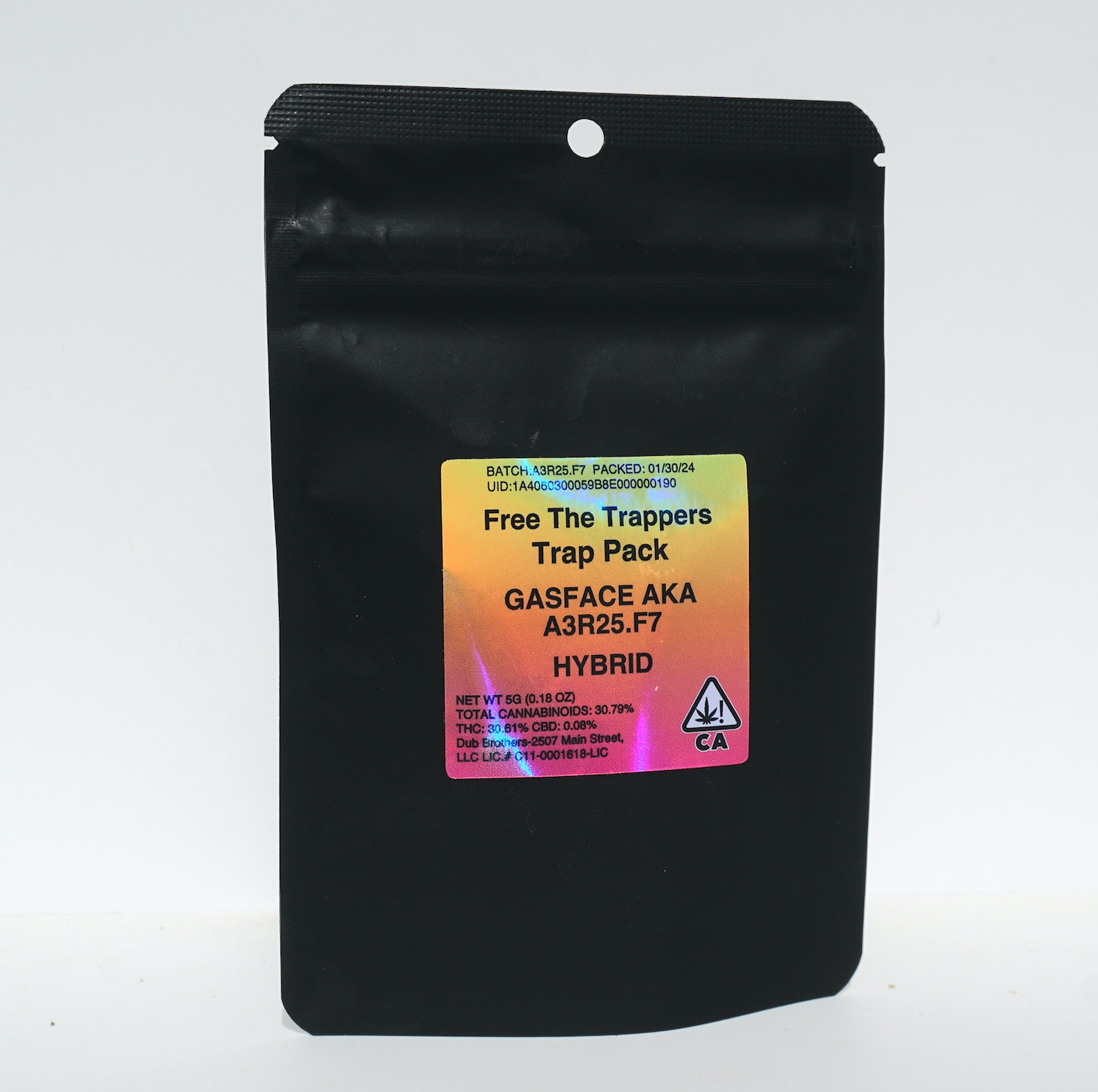Photograph of product: Trap Pack - Gasface - 5g (Premium Mylar)