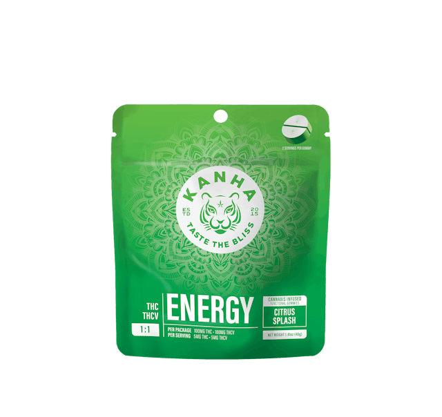 Photograph of product: Citrus Splash | FX Nano | Energy | 1:1 | 100mg Gummies