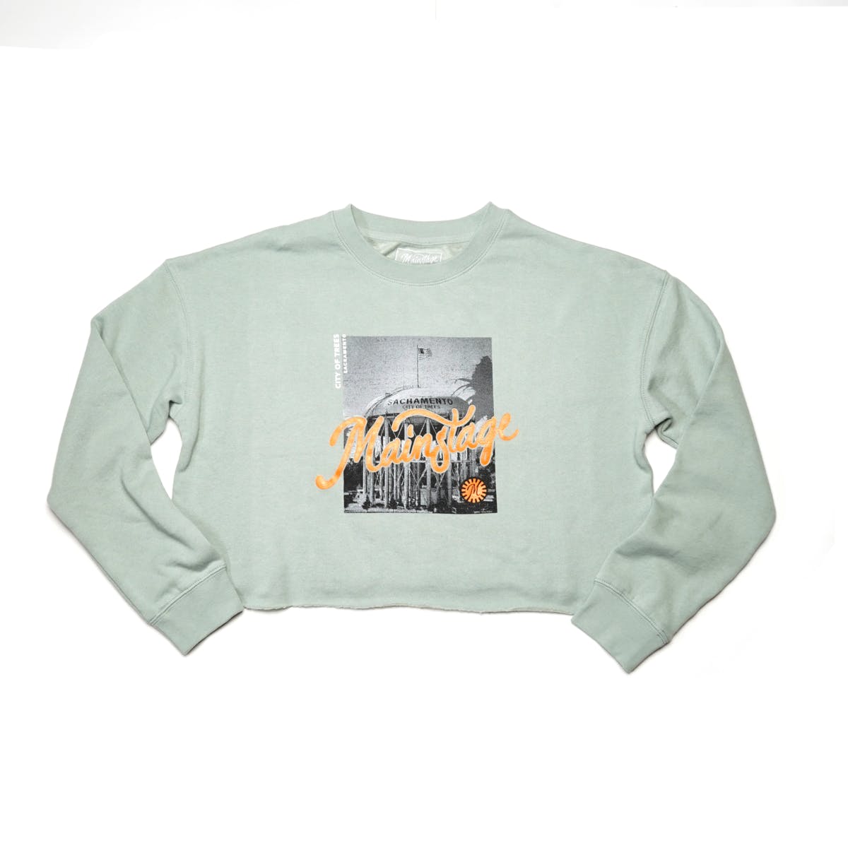 Photograph of product: MAINSTAGE - SAGE CROP WATER TOWER SWEATER