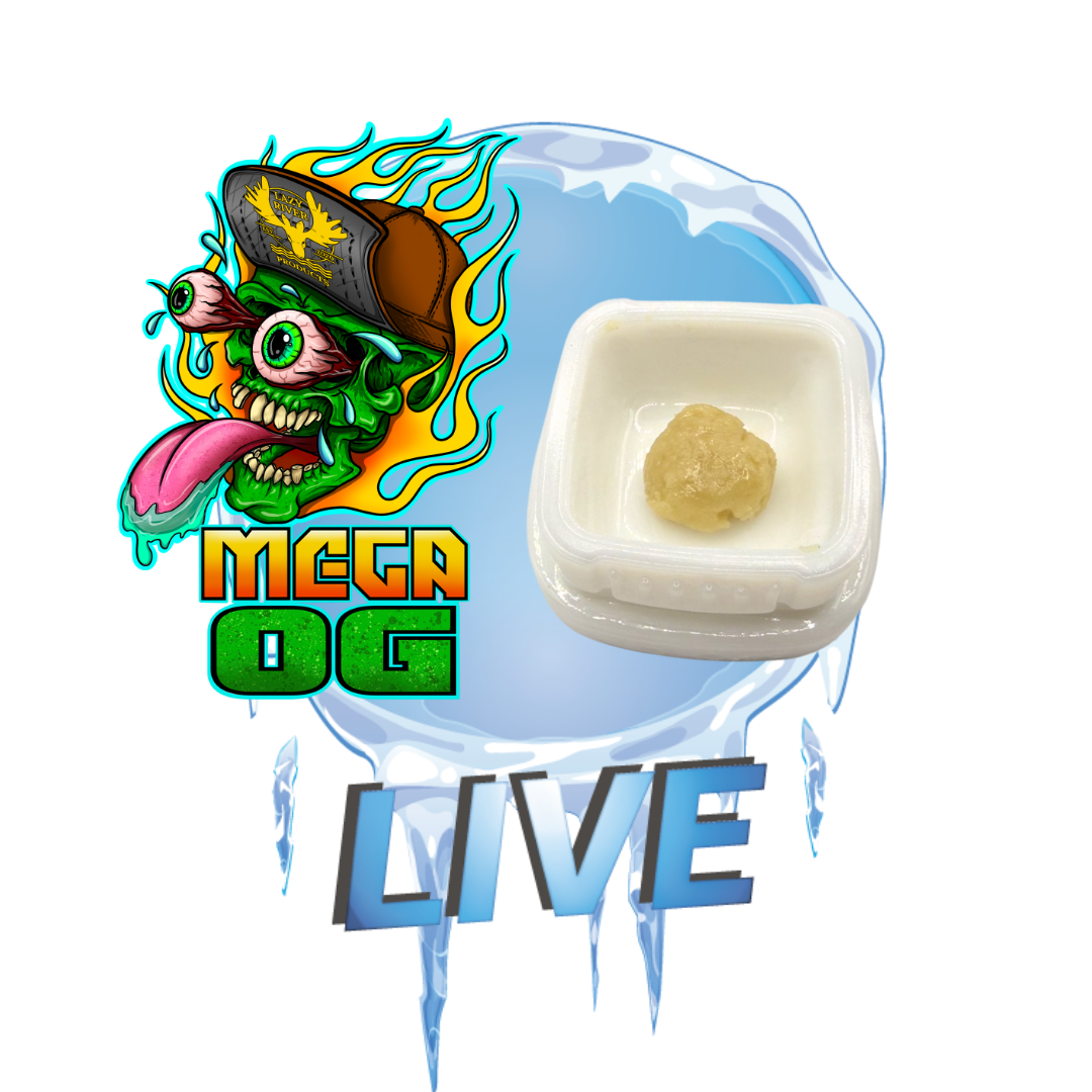 Photograph of product: Mega OG Live Rosin Badder 1g (TAX INCLUDED)
