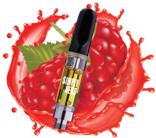Photograph of product: Simply Herb Radical Raspberry (H) Cartridge 1g