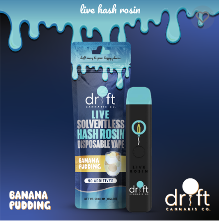 Photograph of Product: Banana Pudding - Live Hash Rosin Disposable