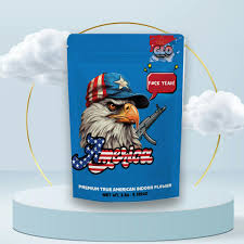 Photograph of product: Prepackaged - Glo - America FUCK Yeah - (Hybrid) - 27.06% TH-oui - 3.5g