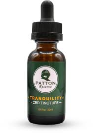 Photograph of product: PATTON RESERVE | TRANQUILITY HEMP DERIVED TINCTURE | 100:1 | 30mL