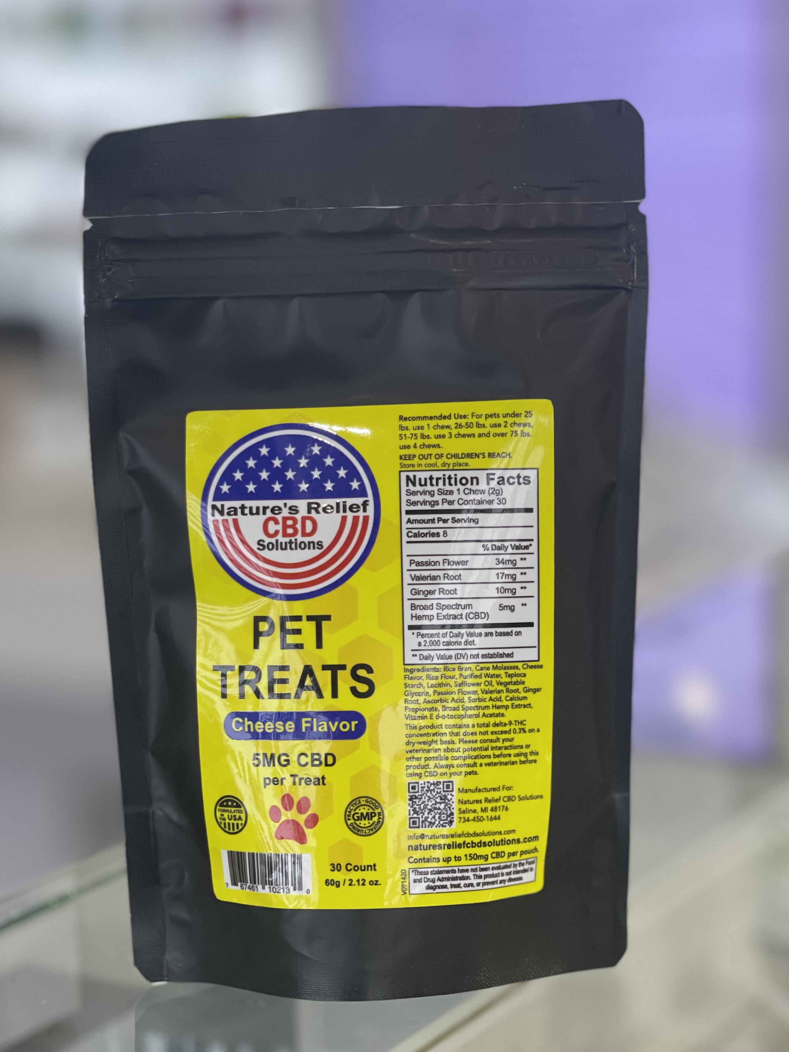 Photograph of product: Nature's Relief - CBD Pet Treats 150mg