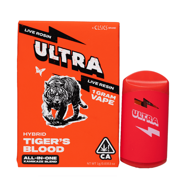 Photograph of product: Tigers Blood | 1g Live Rosin AIO - 