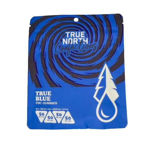 Photograph of product: 200mg True Blue Gummies 4pc