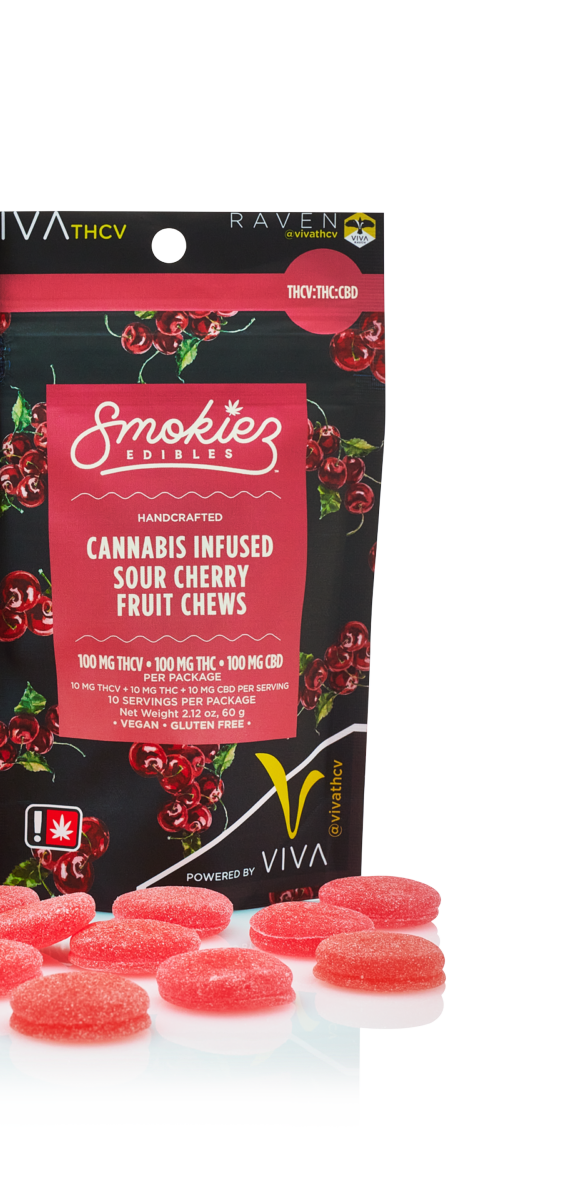 Photograph of product: Gummies | Sour Cherry TH-ouiV/TH-oui/CBD 1:1:1 | 10 x 10mg