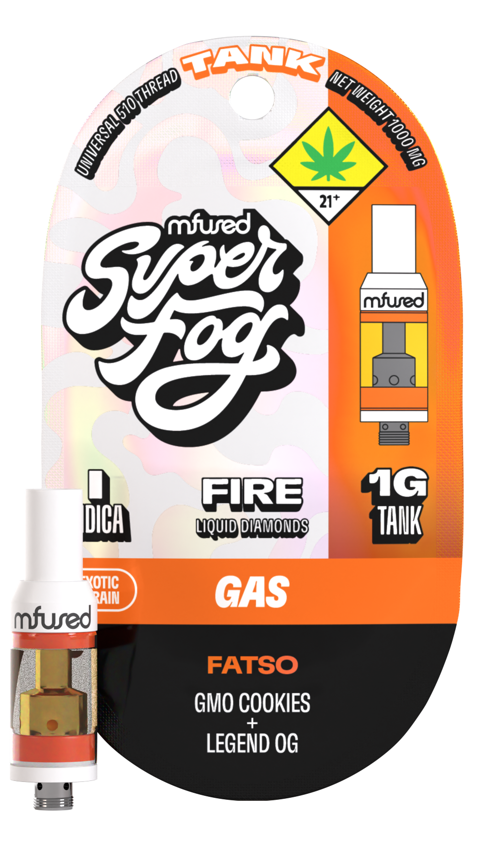 Photograph of product: Mfused Fire VAPE Fatso Tank 1g
