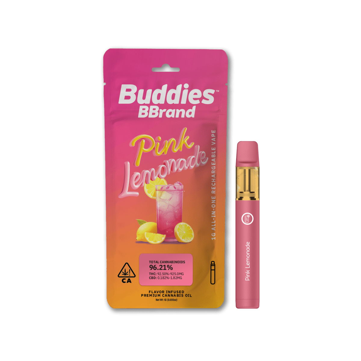 Photograph of Product: BBrand | Distillate AIO | Pink Lemonade