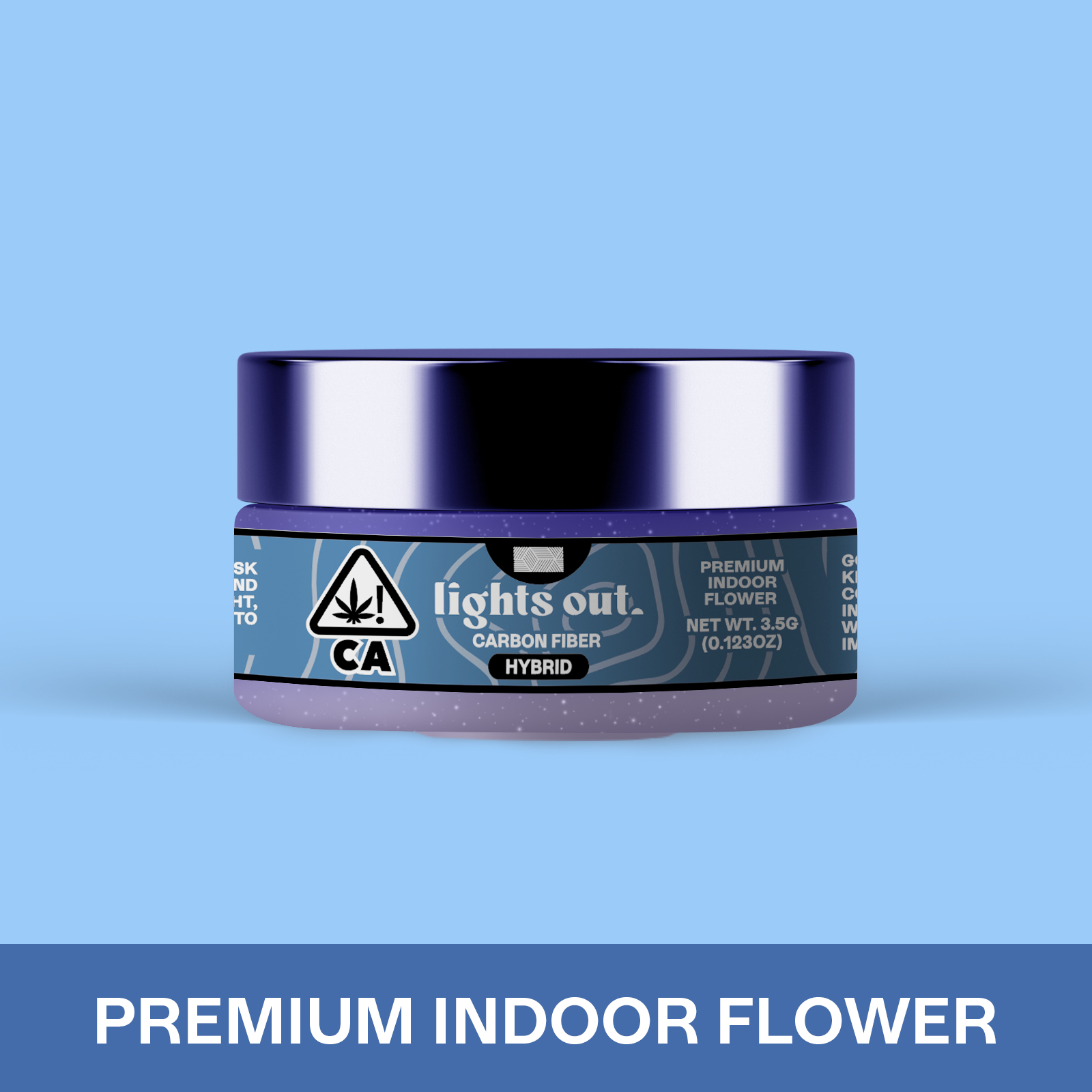 Photograph of product: Lights Out - Carbon Fiber (Hybrid) Flower - 3.5g