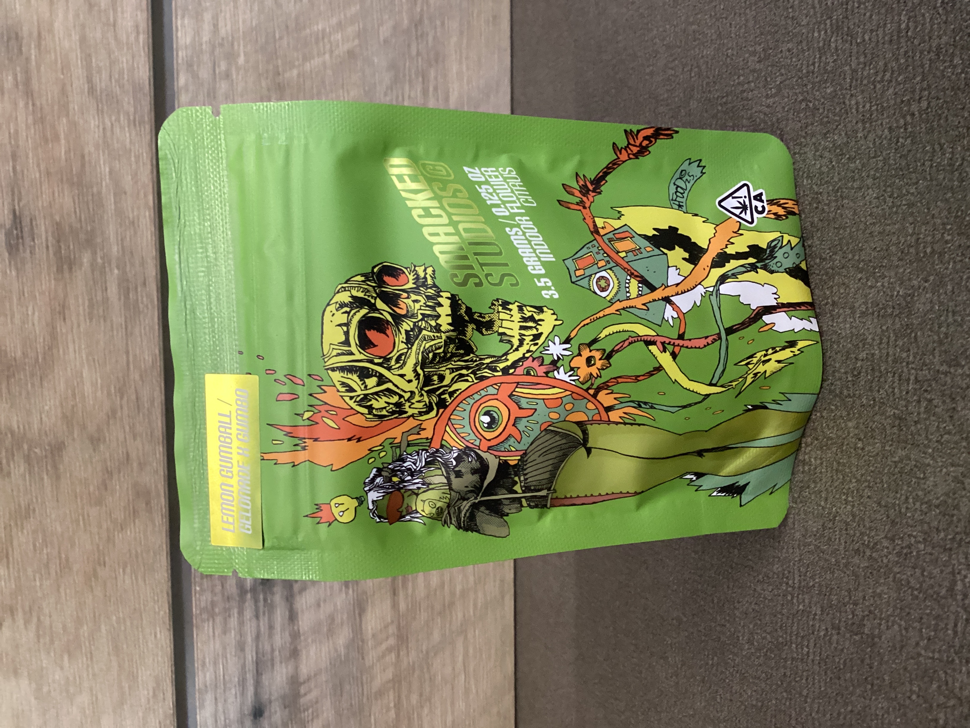 Photograph of product: SMACKED STUDIOS - LEMON GUMBALL - 3.5g