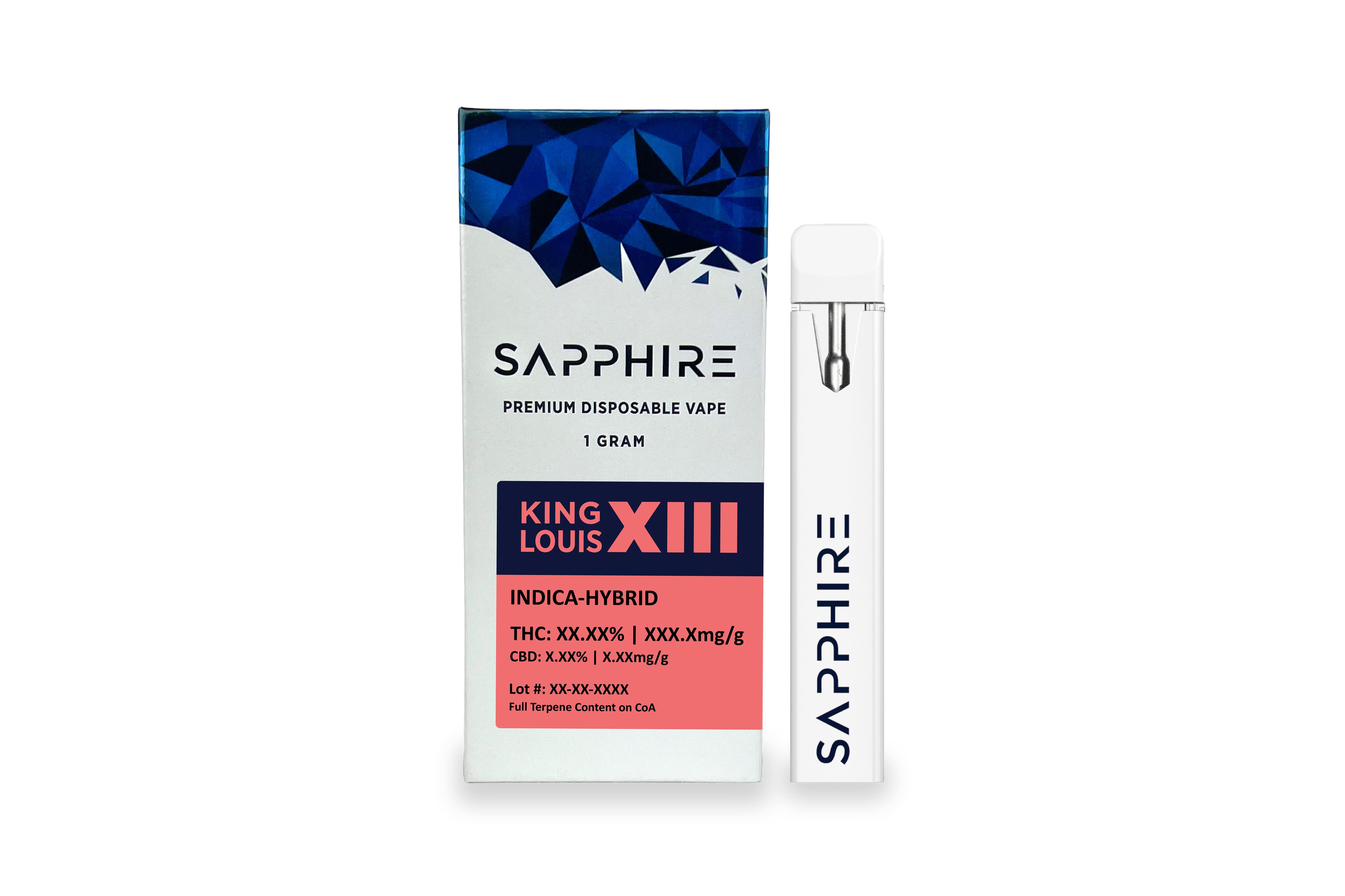 Photograph of product: King Louis XIII 1G AIO Disposables | SAPPHIRE |