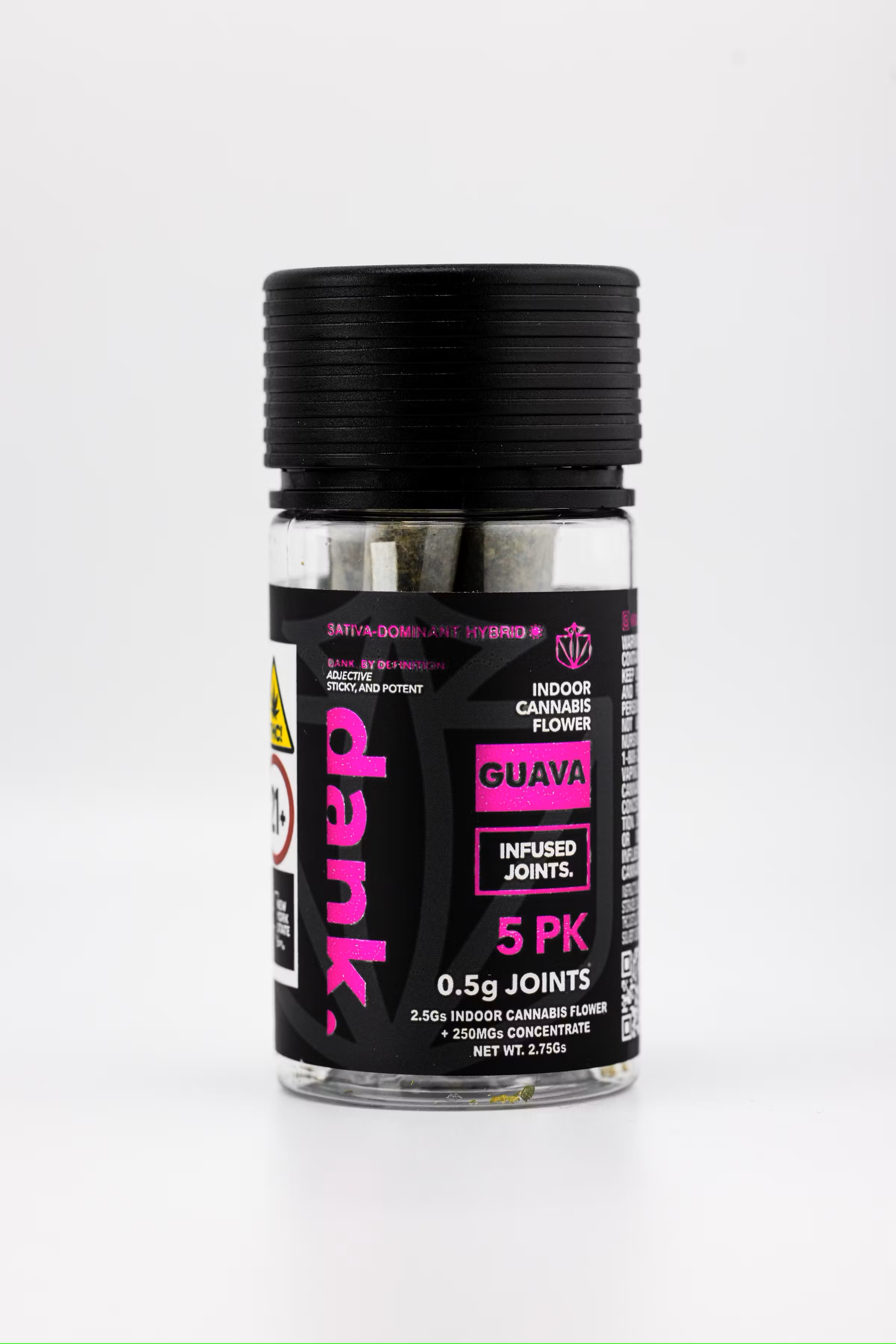 Photograph of product: Dank | Guava | Infused Pre-Rolls 2.5g | 5 Pack