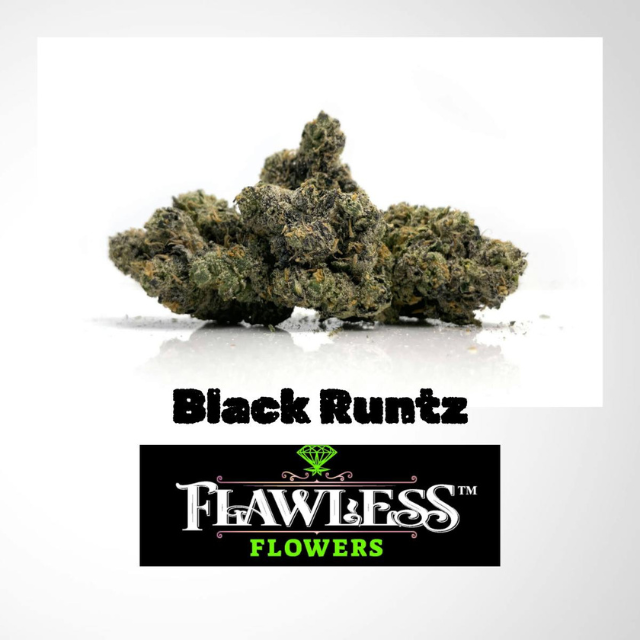 Photograph of product: 1/8 OZ - BLACK RUNTZ - PREMIUM INDOOR