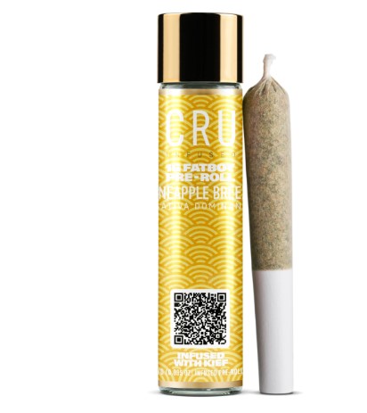Photograph of product: Pineapple Breeze | Fat Boy Kief Infused Pre-Roll | 1g