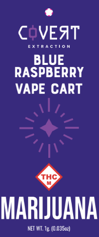 Photograph of product: Covert Extraction | Blue Raspberry Cartridge