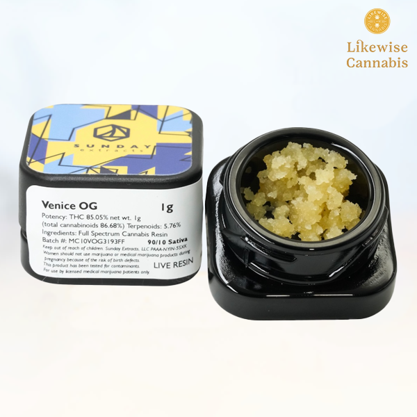 Photograph of product: VENICE OG 1G LIVE RESIN
