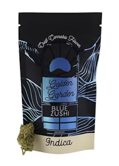Photograph of product: Golden Garden | 3.5g Premium Flower | Blue Zushi