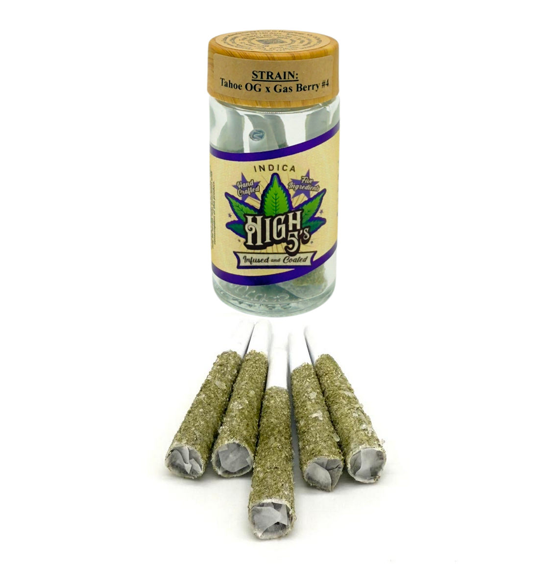 Photograph of product: High 5's | Oui'd Blend | Infused Pre-Roll 5 Pack | 4g