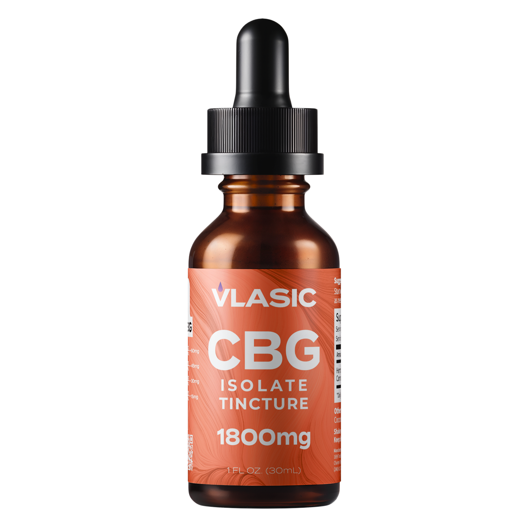 Photograph of product: Vlasic CBG Isolate Drops 1800mg