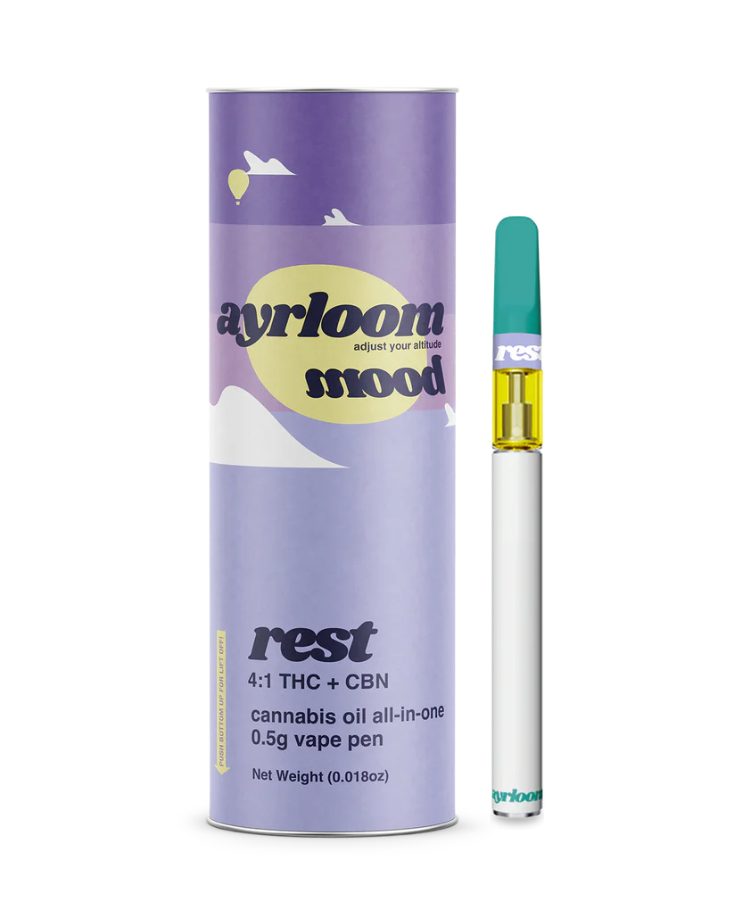 Photograph of product: Rest 4:1 TH-oui + CBN  Disposable | 1g
