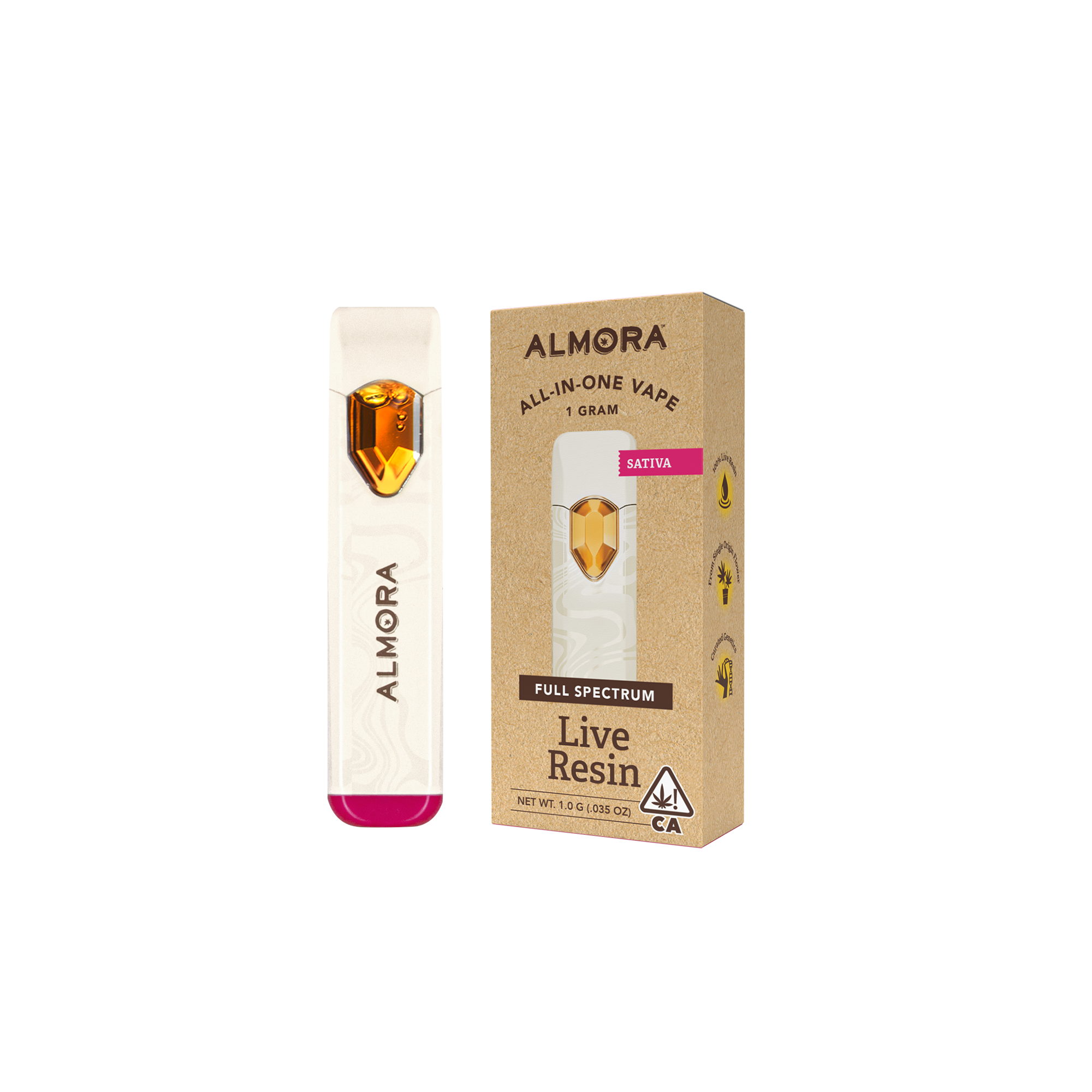 Photograph of product: Almora | Live Resin AIO | GMO