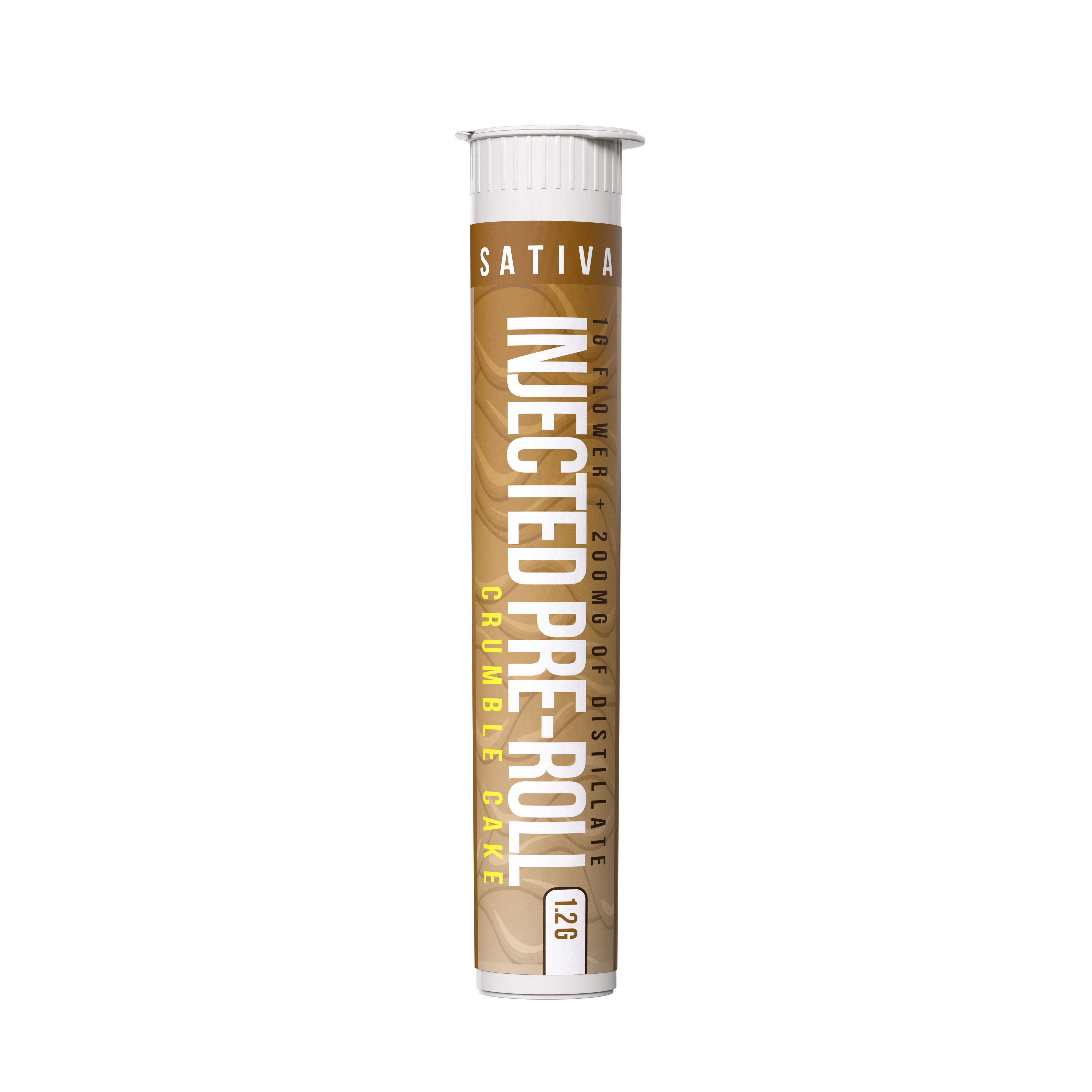 Photograph of product: Distro 10 | Crumble Cake | 1.2G Distillate/Terp Infused Pre-Roll