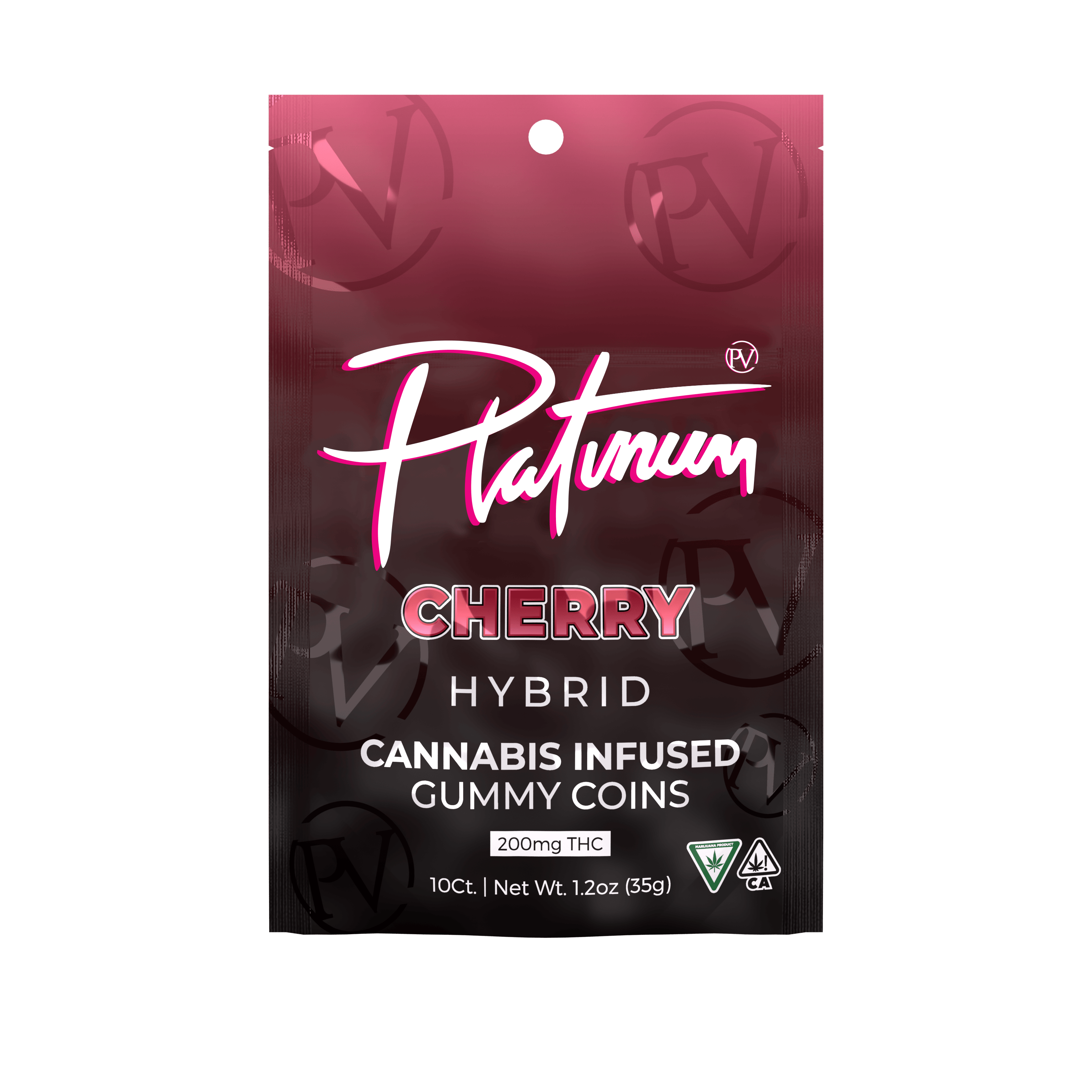 Photograph of product: Platinum Vape | 200MG Gummies | Wild Cherry