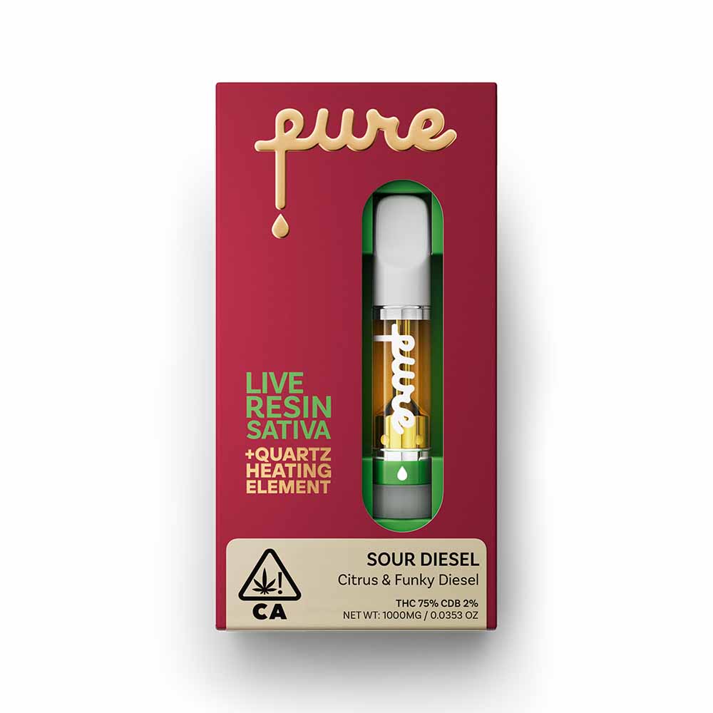 Photograph of product: Sour Diesel Live Resin Cartridge 1g