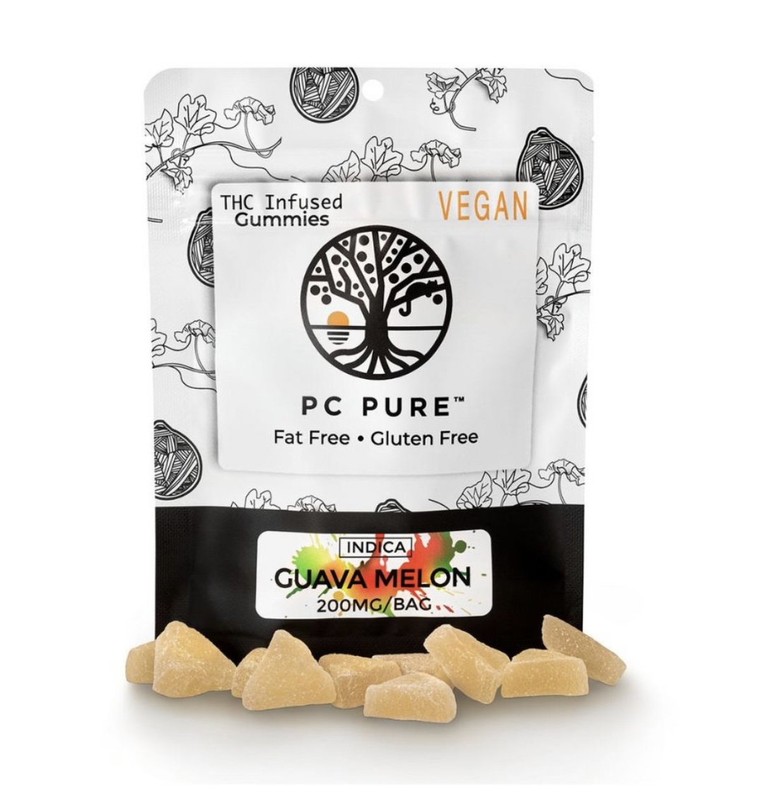 Photograph of product: PC Pure: Guava Melon 200MG Gummies (I)