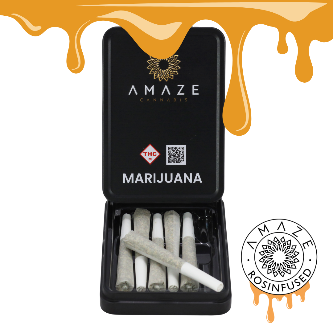 Photograph of product: Razzberry Mints Rosin Infused Preroll 6pk (.5g)