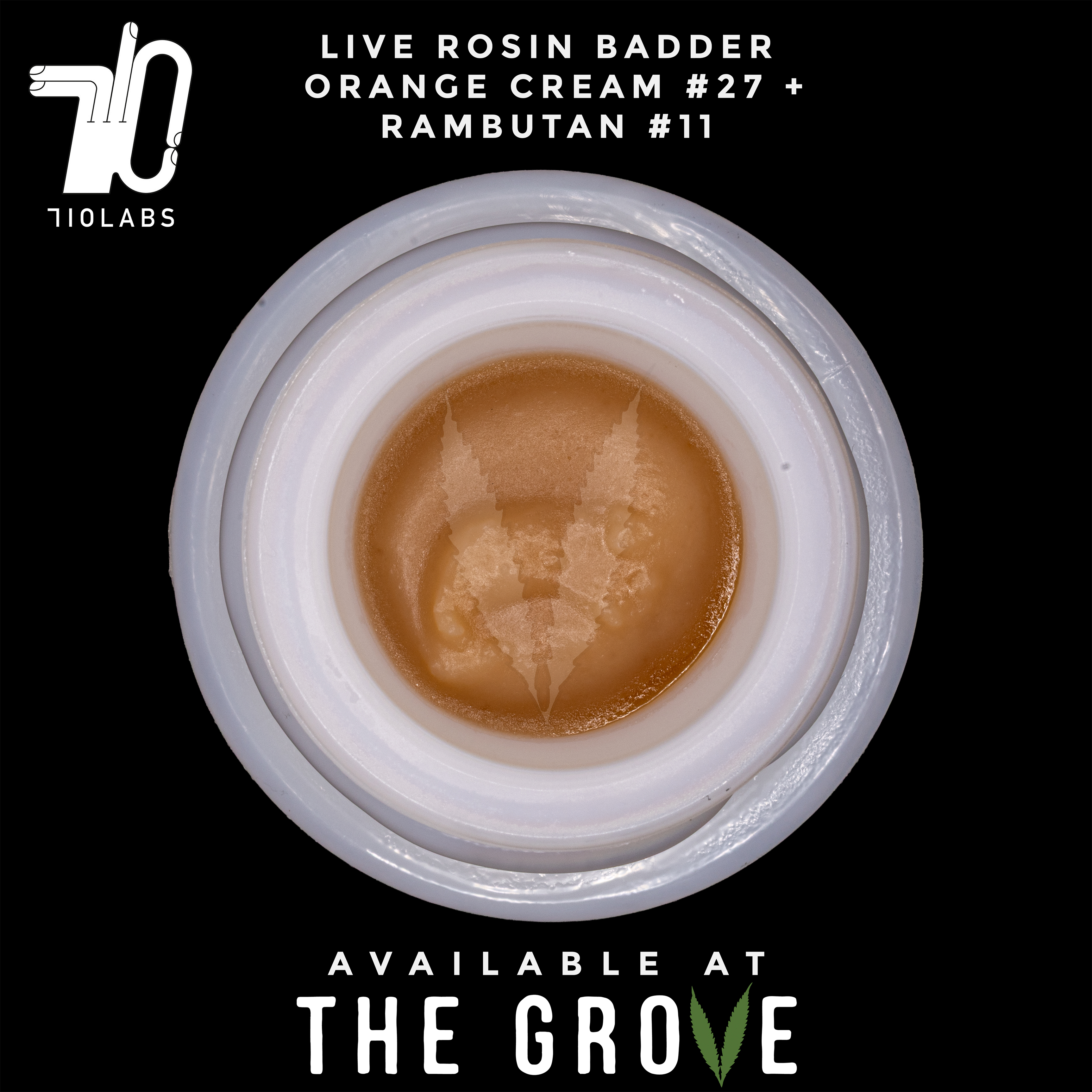 Photograph of product: 710 Labs | Rosin Badder - Orange Cream #27 + Rambutan #11