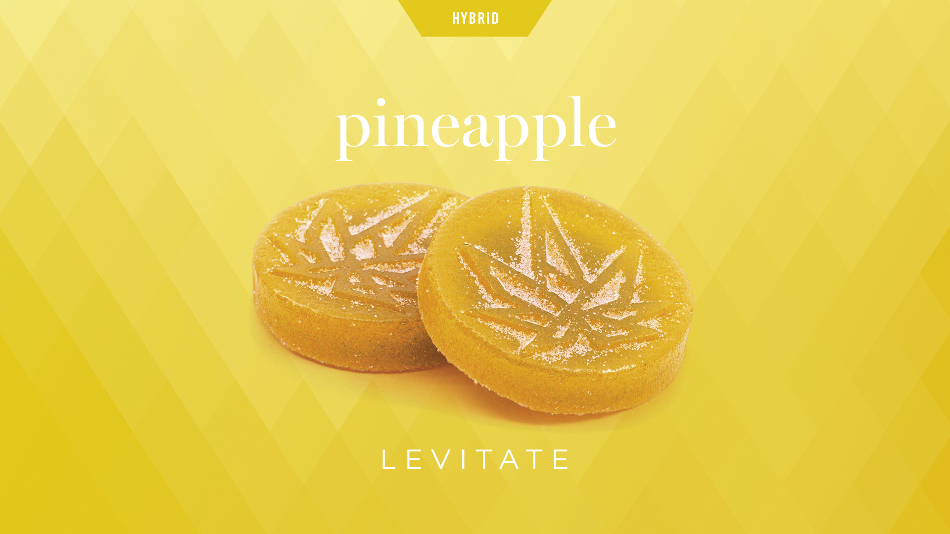 Photograph of product: Levitate | Pineapple 4x50mg Hybrid Gummies