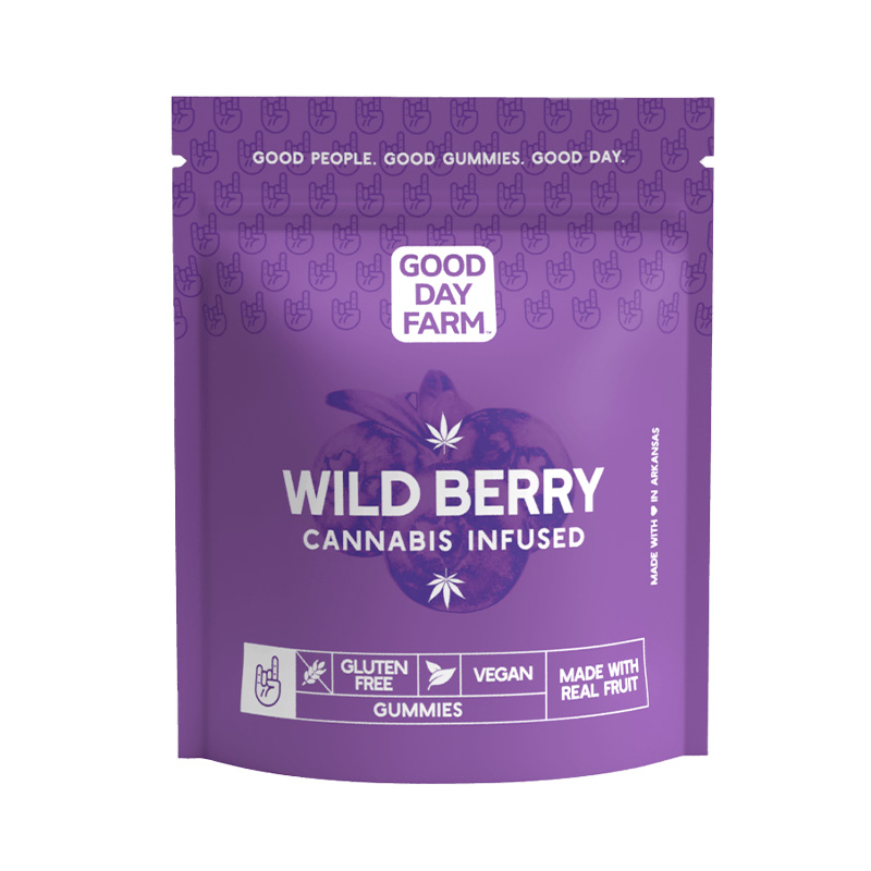 Photograph of product: GDF - Edible - Gummies - Wild Berry - Hybrid - 100MG