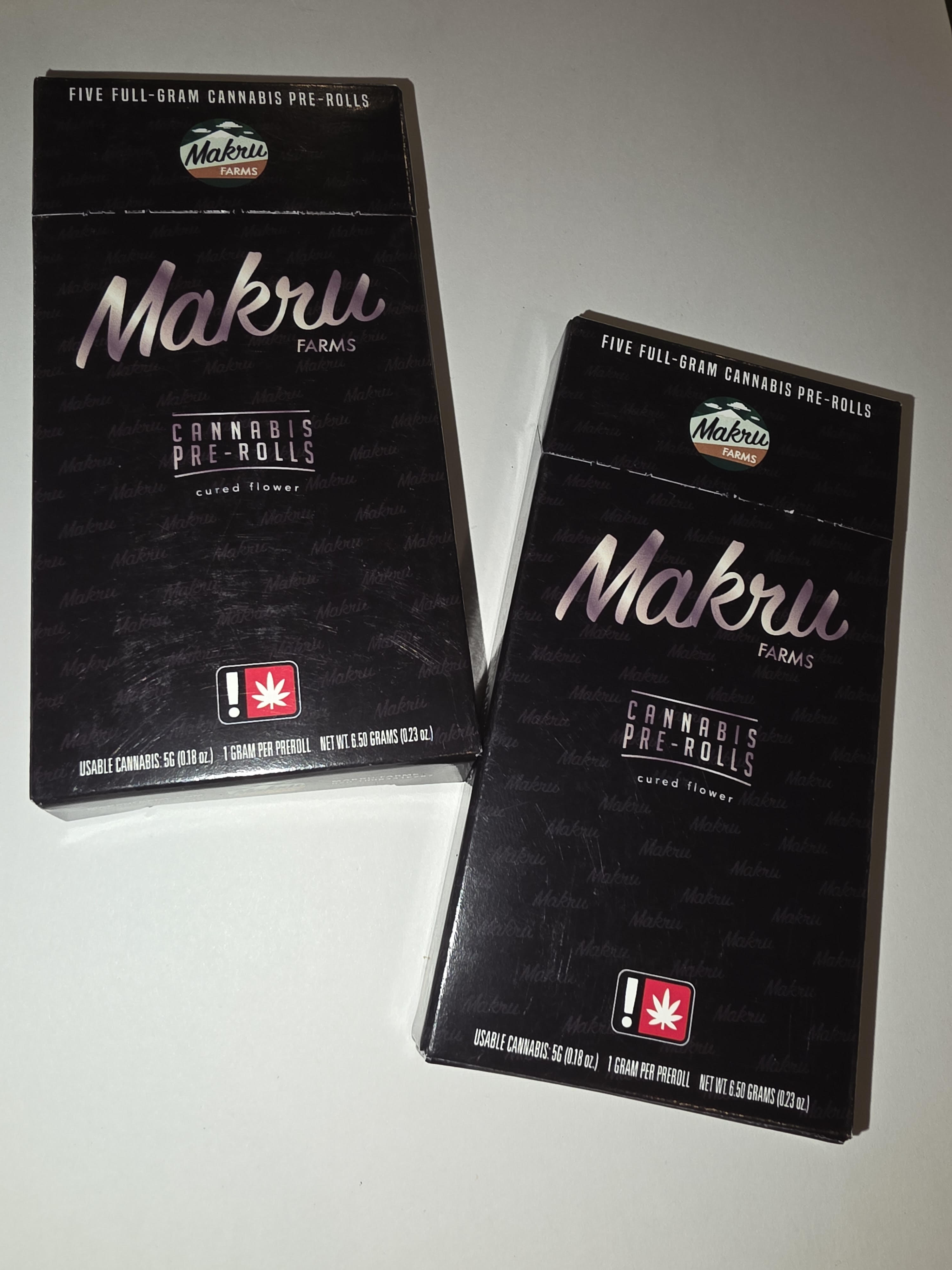 Photograph of product: Makru Pre-Roll 5pk | Kyber Crystal (I)