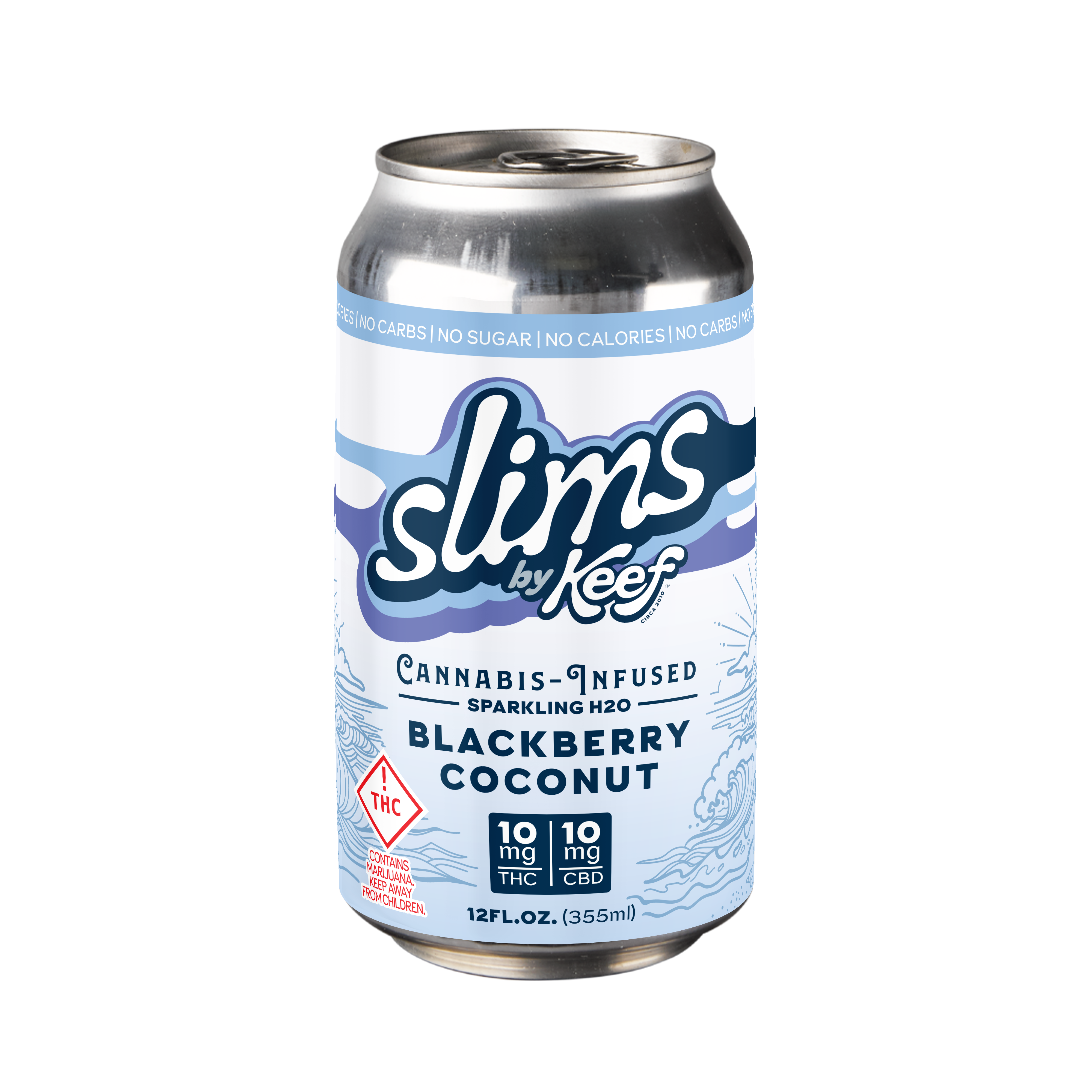 Photograph of product: Blackberry Coconut 1:1 Sparkling H2O | 10mg