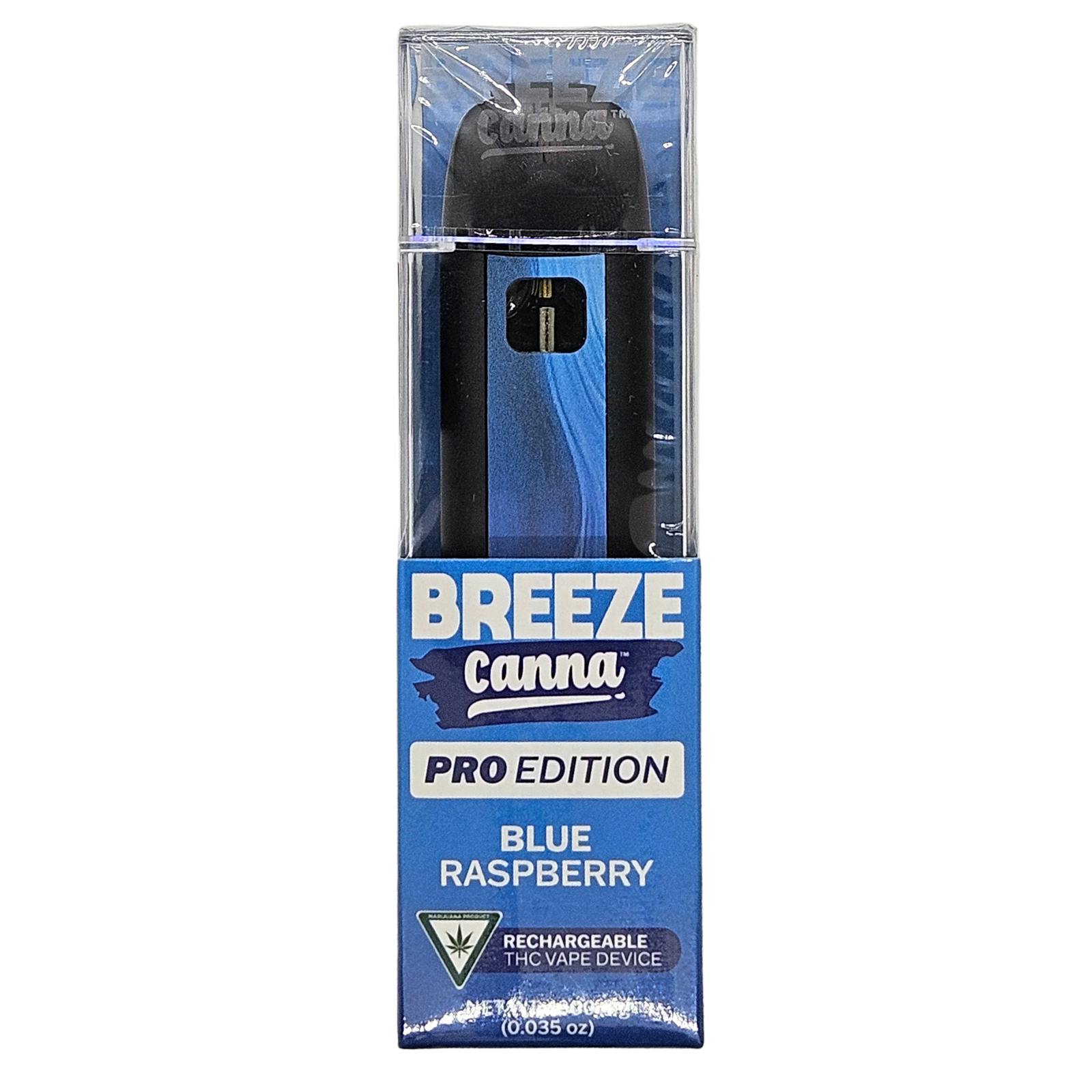 Photograph of product: Breeze Canna Pro Edition Blue Raspberry Rechargeable Vape Rec