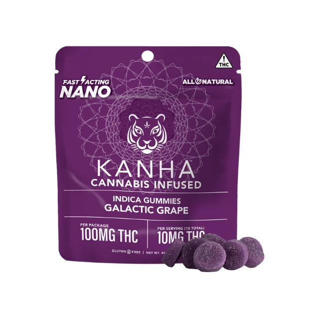 Photograph of product: Galactic Grape Nano Gummies 100mg {833}