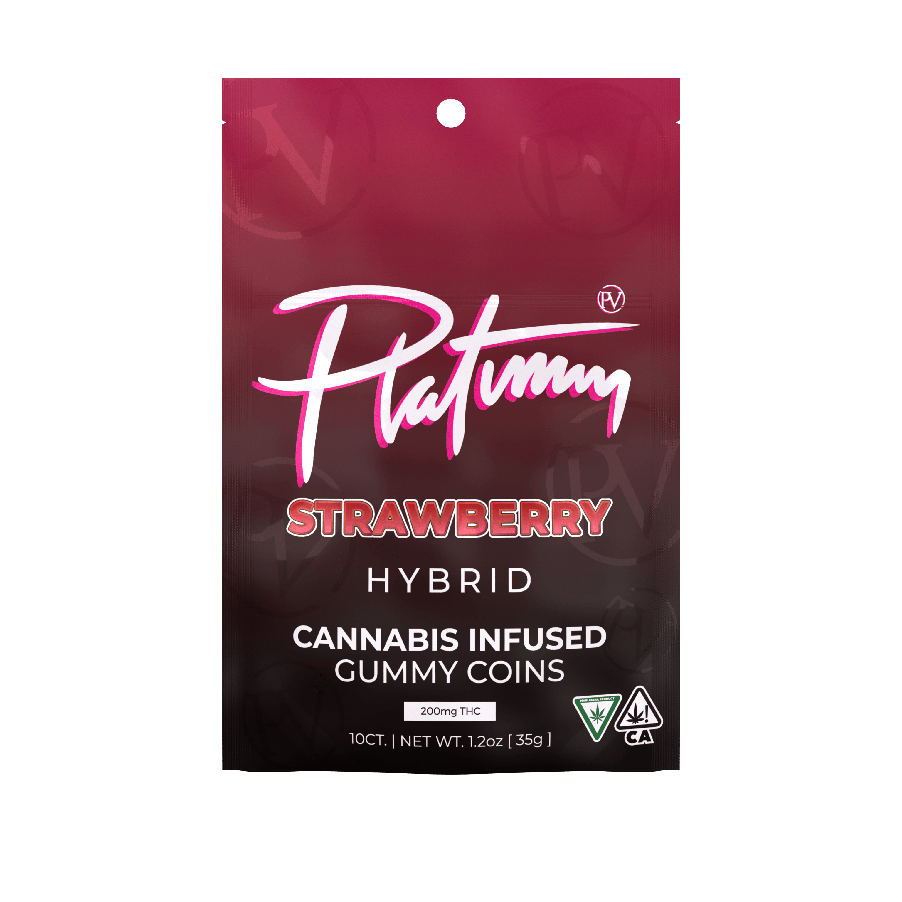 Photograph of product: Platinum Vape | 200MG Gummies | Strawberry
