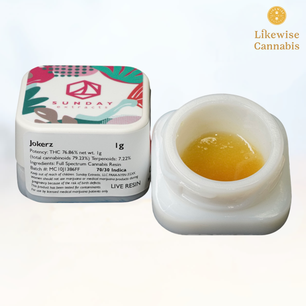 Photograph of product: JOKERZ 1G LIVE RESIN