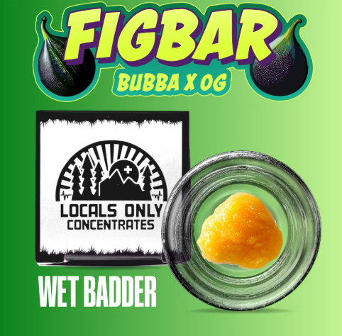 Photograph of product: Locals Only Concentrate 1g Wet Diamonds- Fig Bar