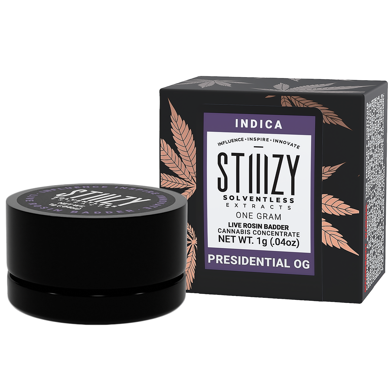 Photograph of product: PRESIDENTIAL OG ROSIN BADDER | 1G