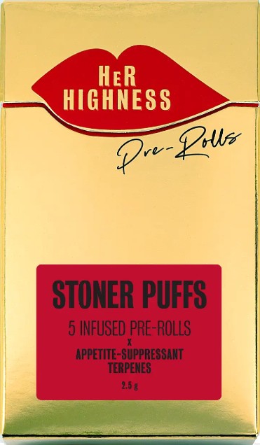 Photograph of product: Her Highness | Stoner Puffs | Infused Pre-Roll 5pk