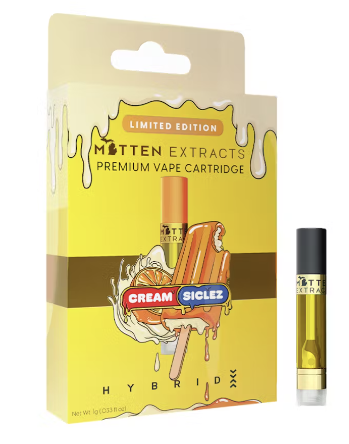 Photograph of product: Mitten Extracts | Creamsiclez Vape Cart