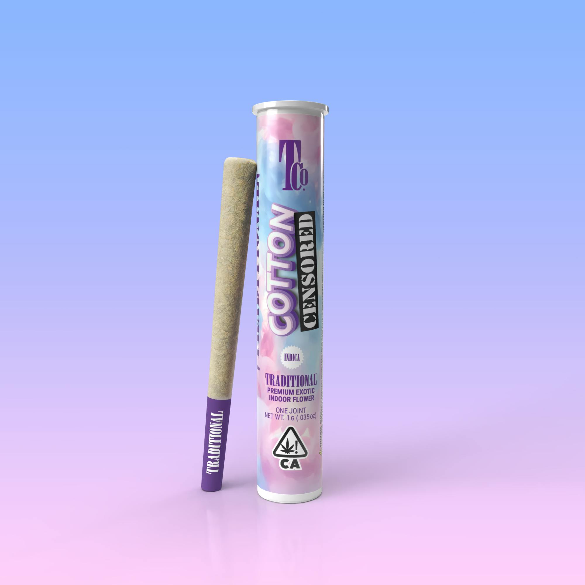 Photograph of product: TRADITIONAL - TCO PRE-ROLL| COTTON CENSORED