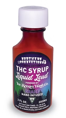Photograph of product: Liquid Loud - Grape Rosin Infused - 200mg Syrup