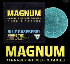 Photograph of Product: AU Magnum: Blue Raspberry 200MG Gummies
