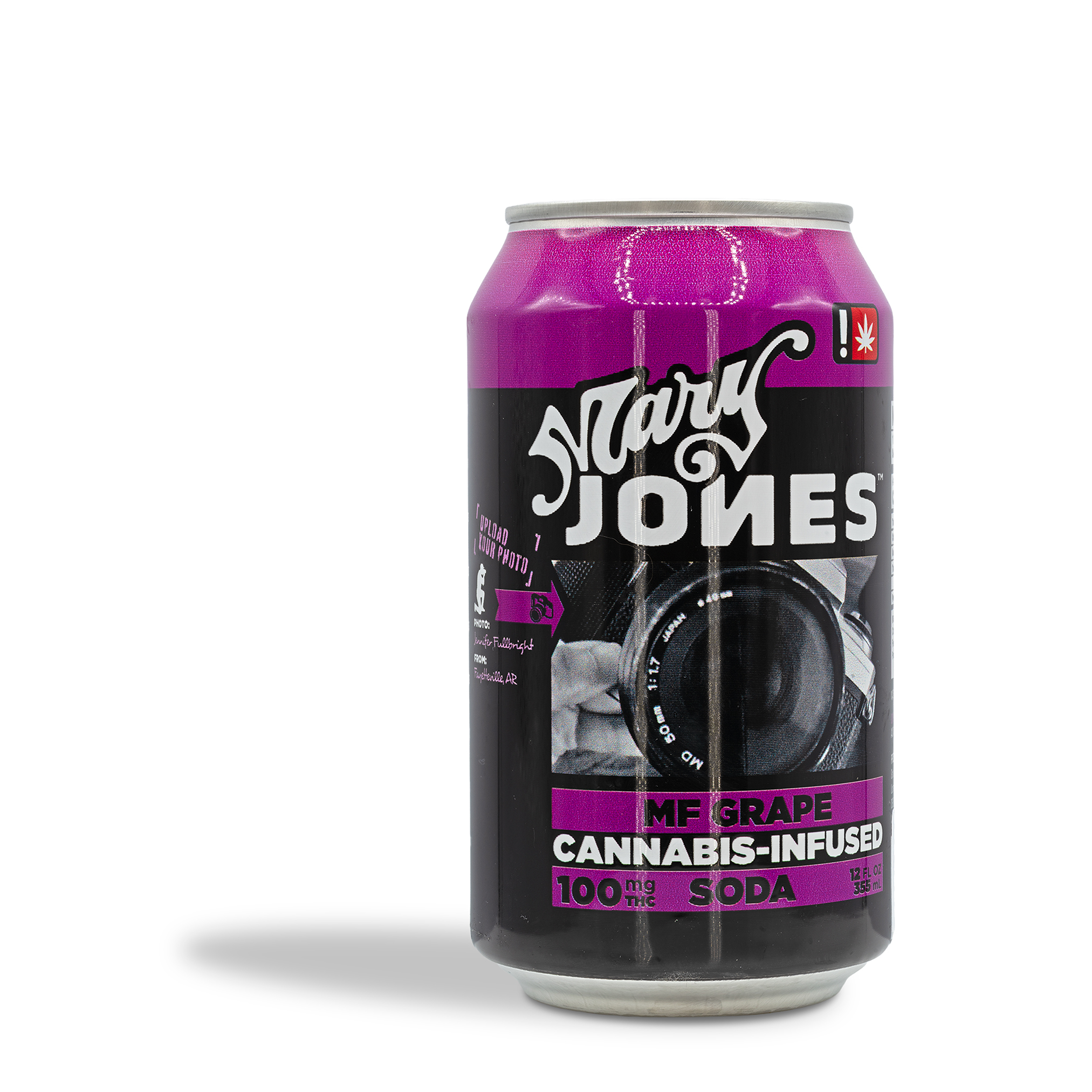 Photograph of product: Jones Soda - MF Grape 100mg Soda - 12oz